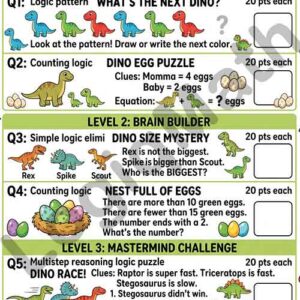 Math Logic & Number Teasers No3 - G1