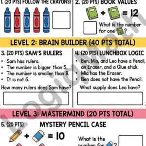 Math Logic & Number Teasers No4 - G1