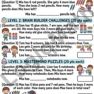 Multistep Word Problem No1 - G1
